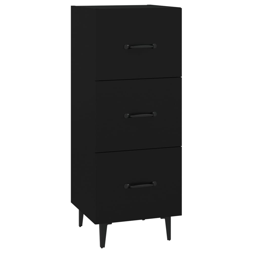 Sideboard Schwarz 34,5x34x90 cm Holzwerkstoff