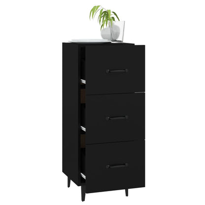 Sideboard Schwarz 34,5x34x90 cm Holzwerkstoff