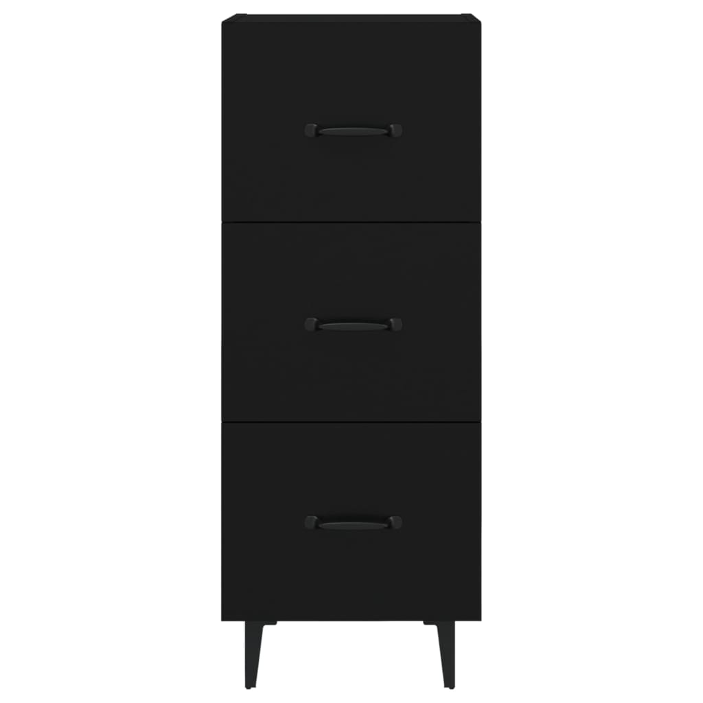 Sideboard Schwarz 34,5x34x90 cm Holzwerkstoff