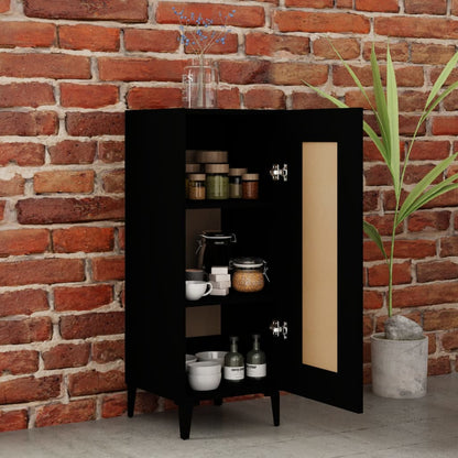 Sideboard Schwarz 34,5x34x90 cm Holzwerkstoff