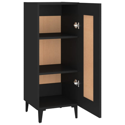 Sideboard Schwarz 34,5x34x90 cm Holzwerkstoff