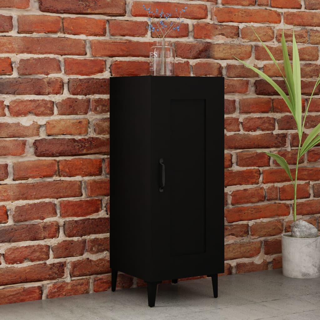 Sideboard Schwarz 34,5x34x90 cm Holzwerkstoff