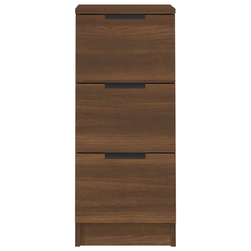 Sideboards 2 Stk. Braun Eichen-Optik 30x30x70 cm Holzwerkstoff