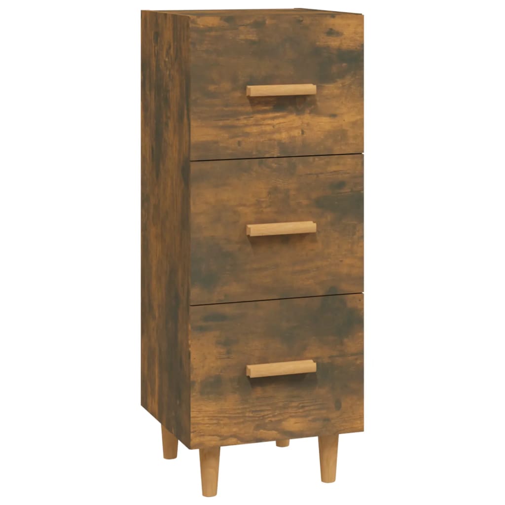 Sideboard Räuchereiche 34,5x34x90 cm Holzwerkstoff