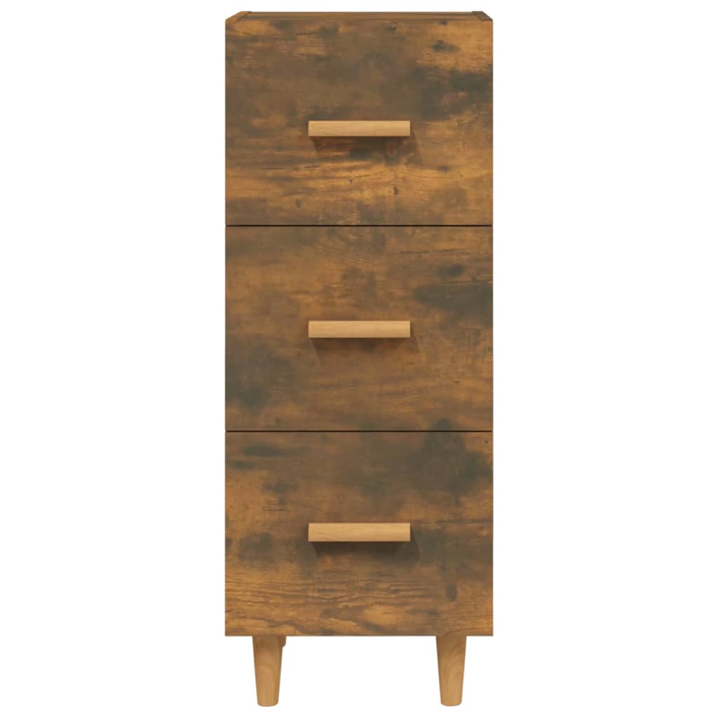 Sideboard Räuchereiche 34,5x34x90 cm Holzwerkstoff