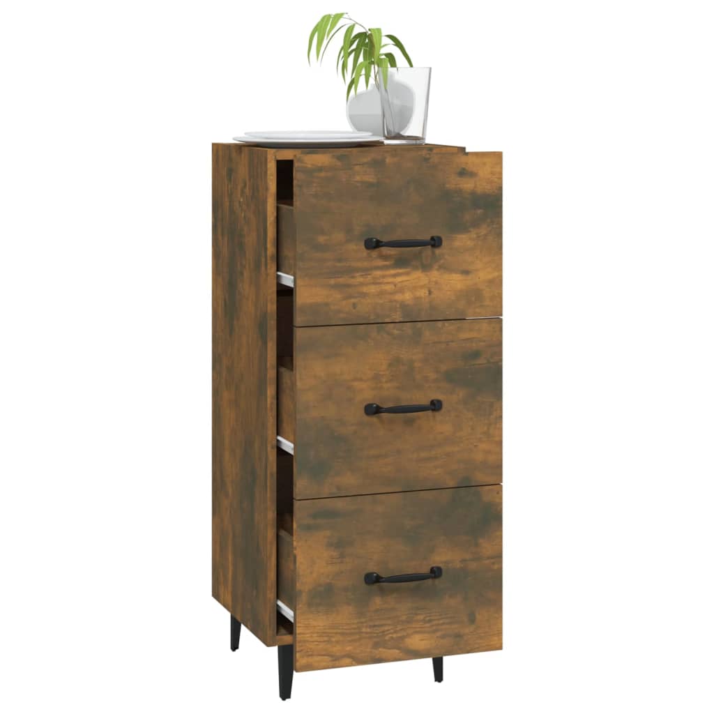 Sideboard Räuchereiche 34,5x34x90 cm Holzwerkstoff