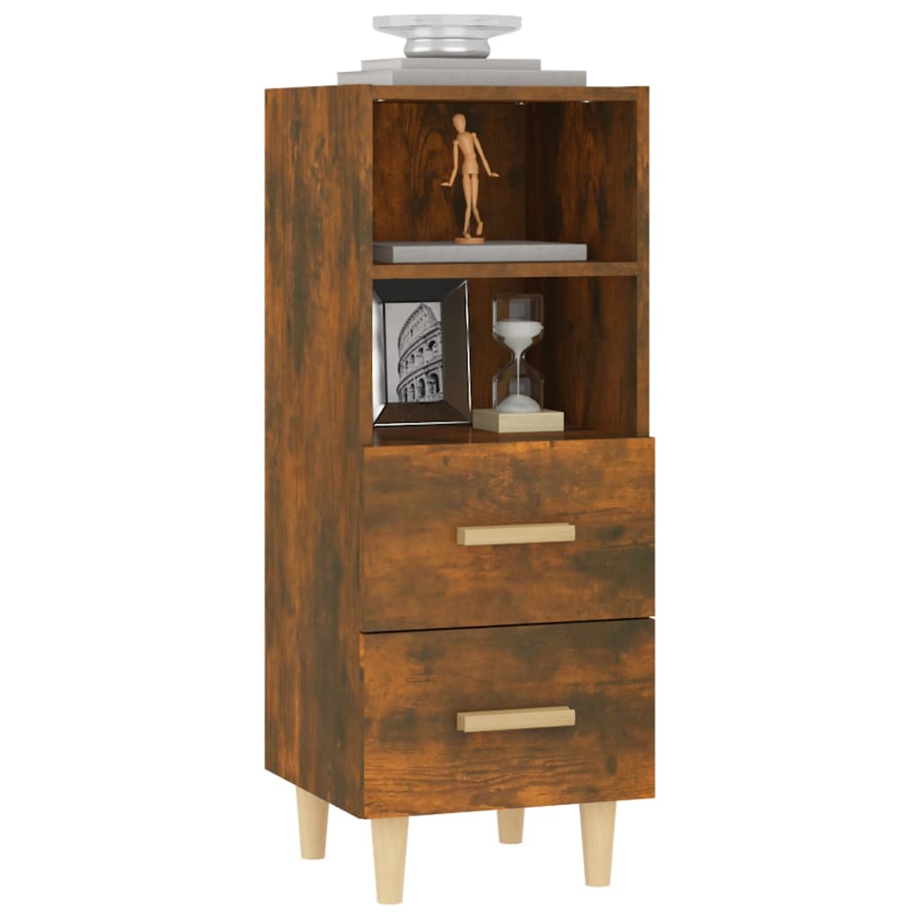 Sideboard Räuchereiche 34,5x34x90 cm Holzwerkstoff