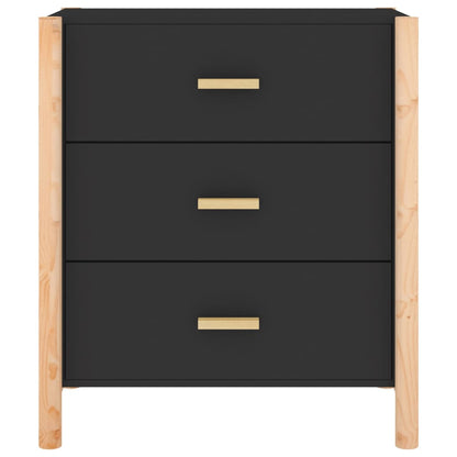 Sideboard Schwarz 62x38x70 cm Holzwerkstoff