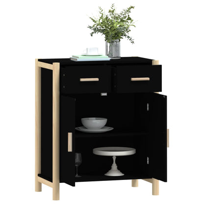 Sideboard Schwarz 62x38x75 cm Holzwerkstoff