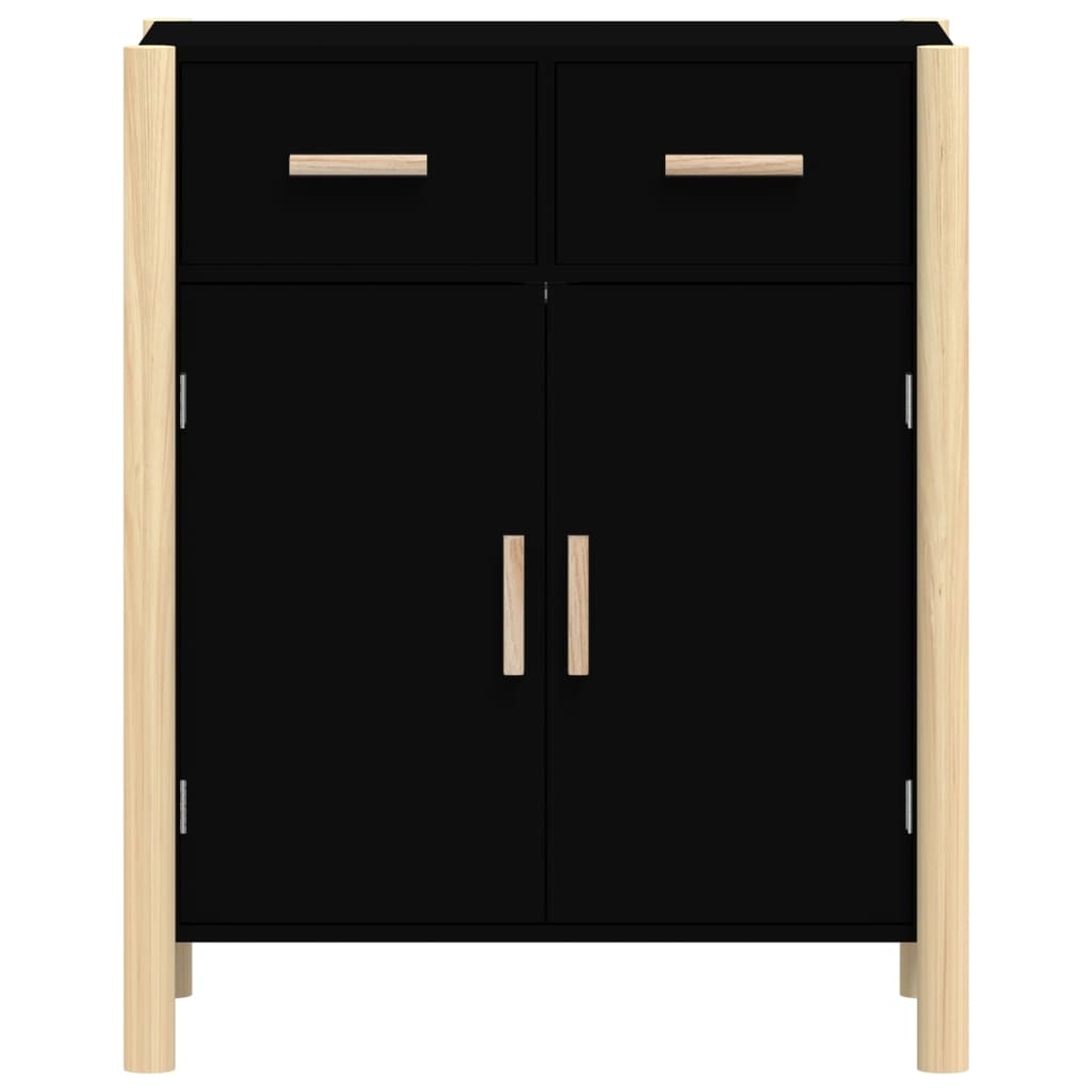 Sideboard Schwarz 62x38x75 cm Holzwerkstoff