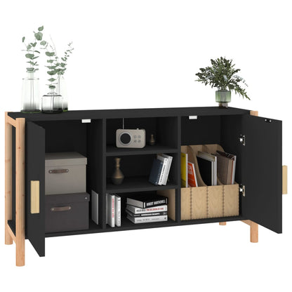 Sideboard Schwarz 107x38x60 cm Holzwerkstoff