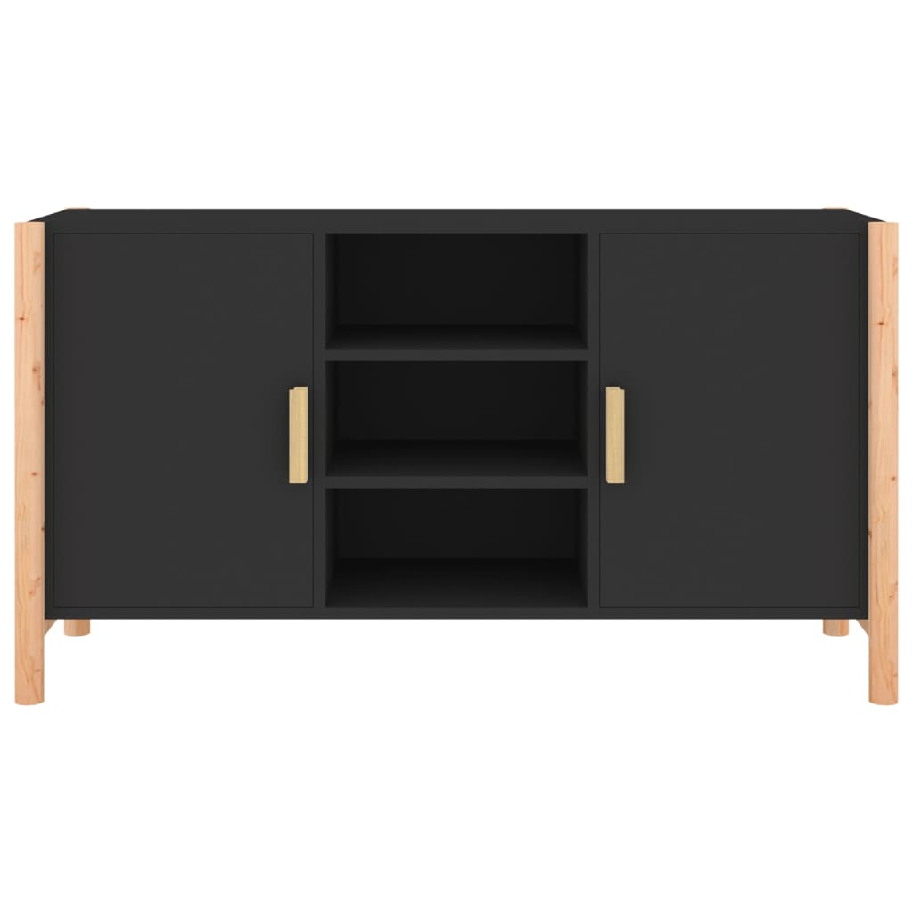 Sideboard Schwarz 107x38x60 cm Holzwerkstoff