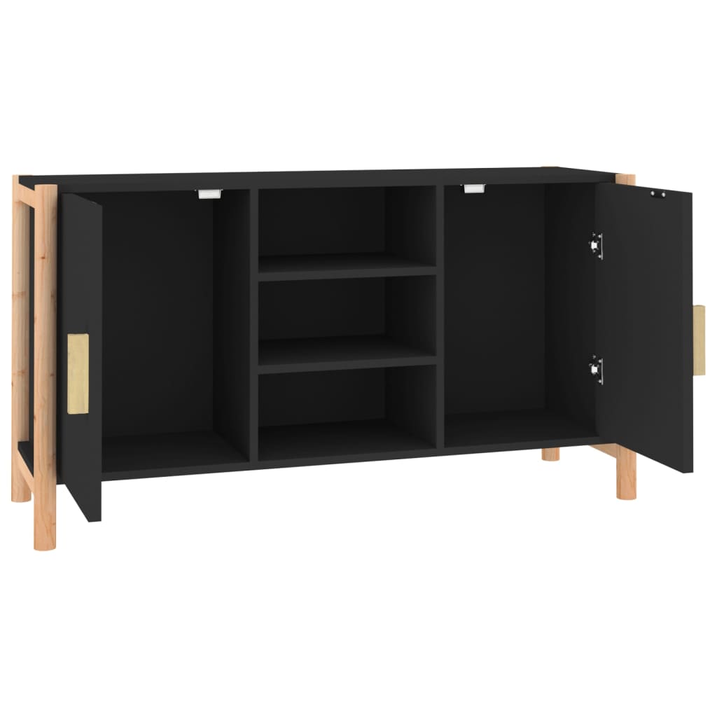 Sideboard Schwarz 107x38x60 cm Holzwerkstoff