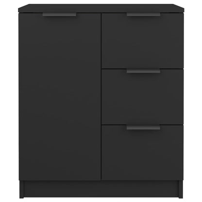 Sideboards 2 Stk. Schwarz 60x30x70 cm Holzwerkstoff