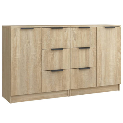 Sideboards 2 Stk. Sonoma-Eiche 60x30x70 cm Holzwerkstoff