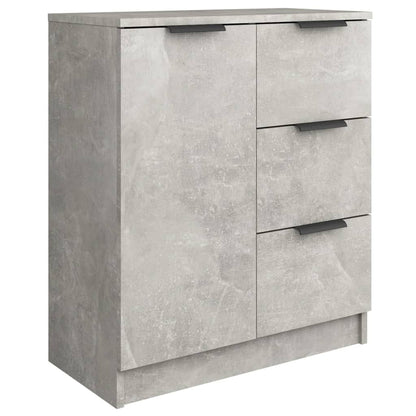 Sideboards 2 Stk. Betongrau 60x30x70 cm Holzwerkstoff