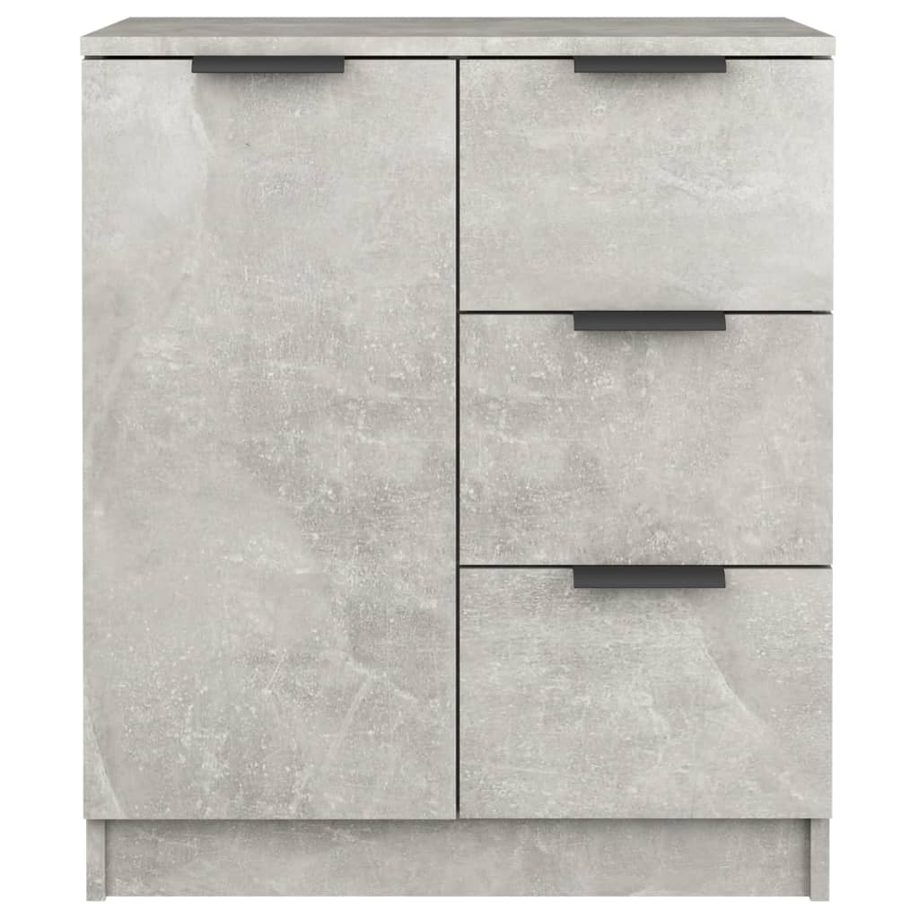 Sideboards 2 Stk. Betongrau 60x30x70 cm Holzwerkstoff