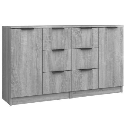 Sideboards 2 Stk. Grau Sonoma 60x30x70 cm Holzwerkstoff