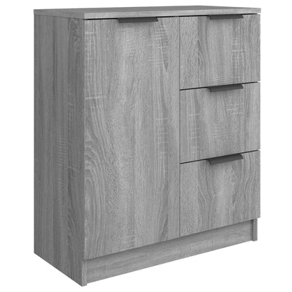 Sideboards 2 Stk. Grau Sonoma 60x30x70 cm Holzwerkstoff