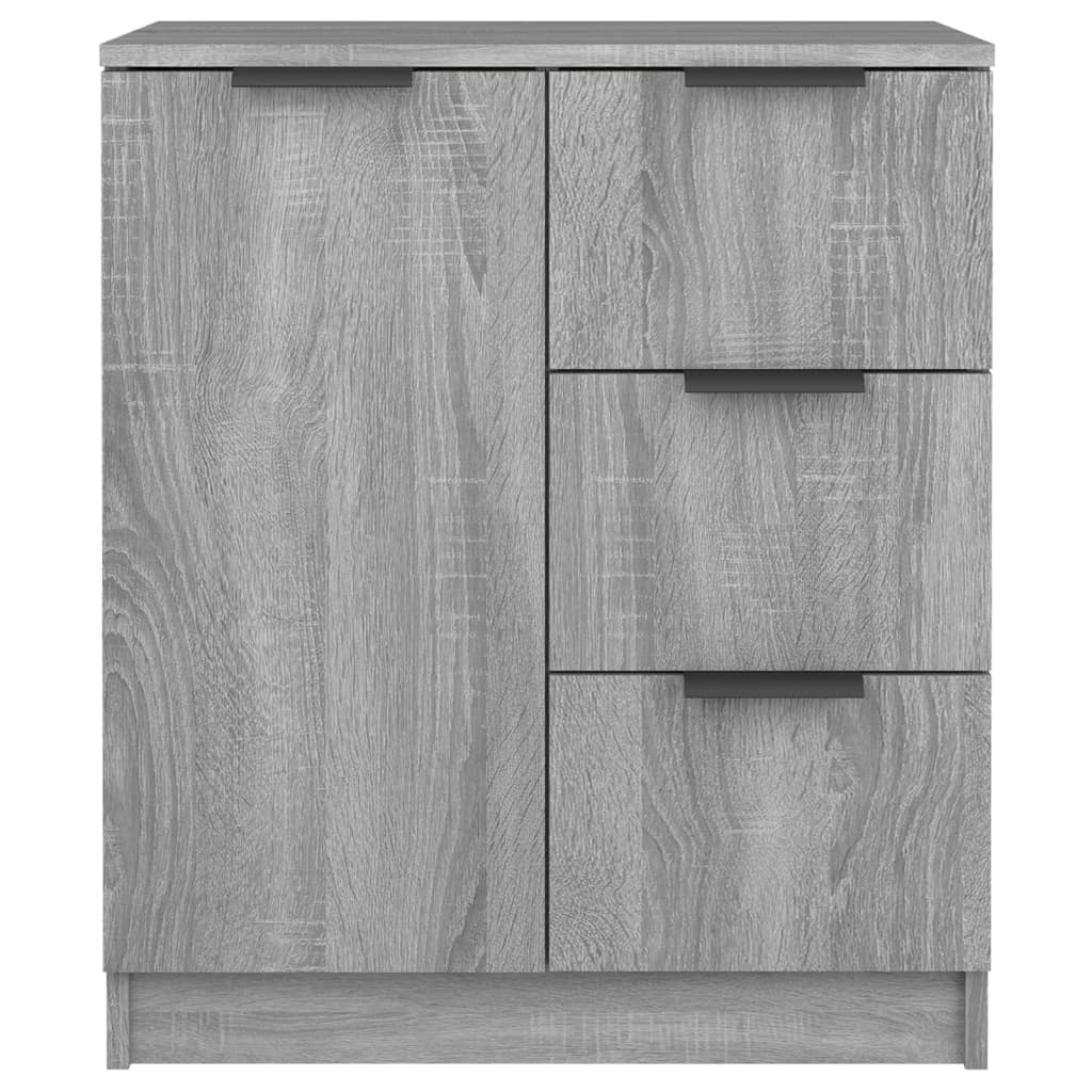 Sideboards 2 Stk. Grau Sonoma 60x30x70 cm Holzwerkstoff