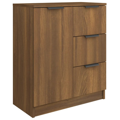 Sideboards 2 Stk. Braun Eichen-Optik 60x30x70 cm Holzwerkstoff