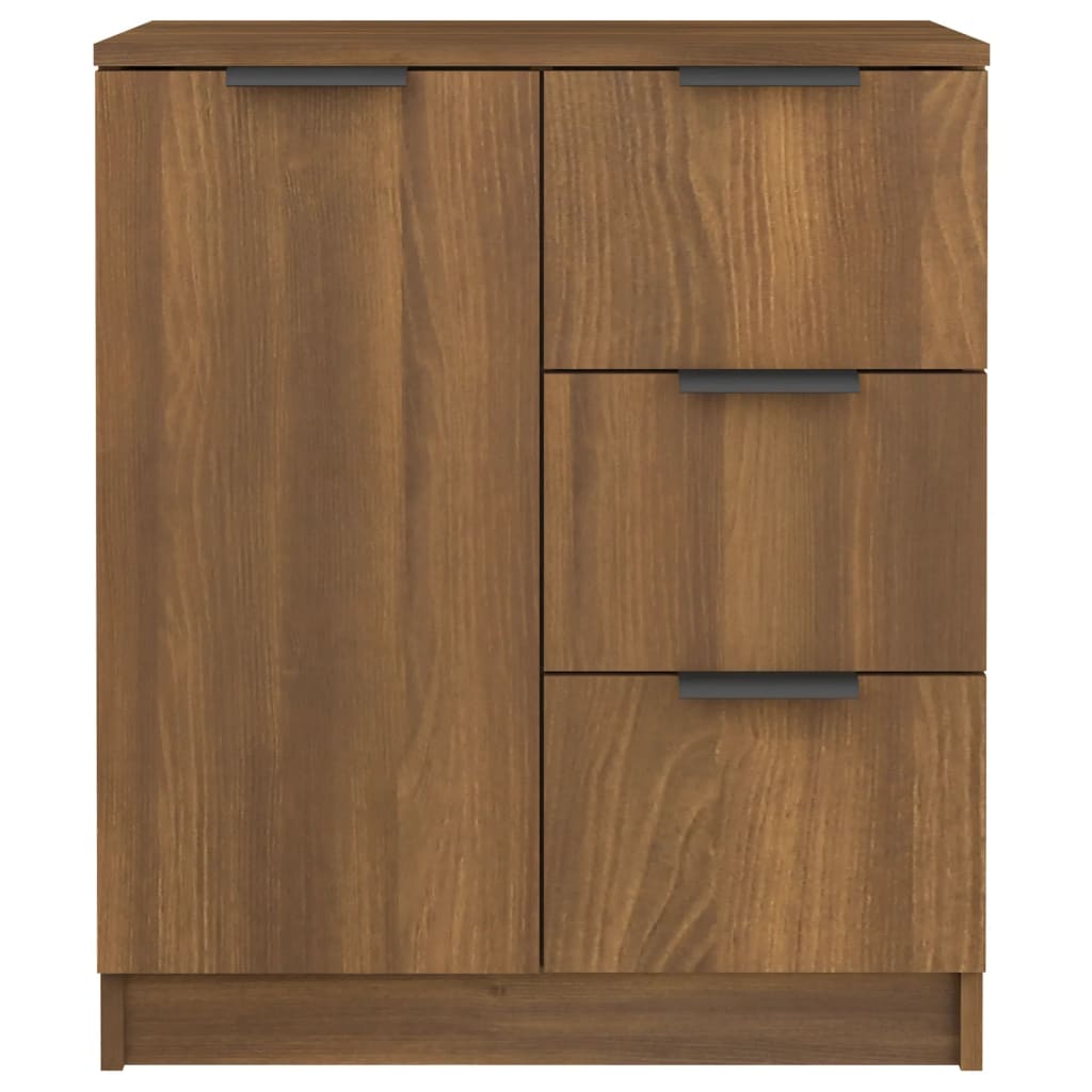 Sideboards 2 Stk. Braun Eichen-Optik 60x30x70 cm Holzwerkstoff