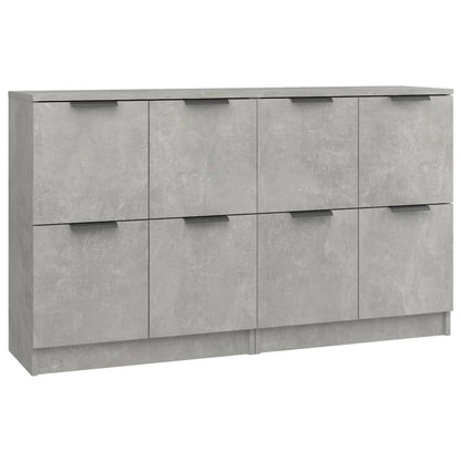 Sideboards 2 Stk. Betongrau 60x30x70 cm Holzwerkstoff