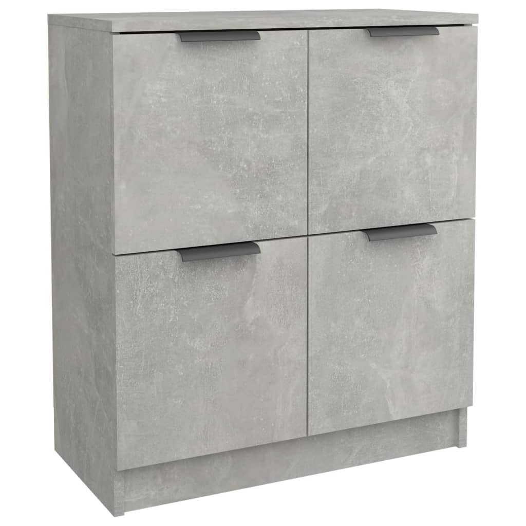 Sideboards 2 Stk. Betongrau 60x30x70 cm Holzwerkstoff