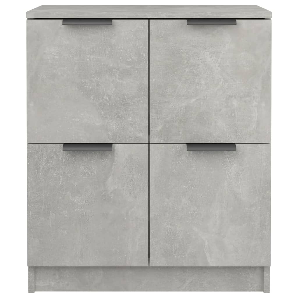 Sideboards 2 Stk. Betongrau 60x30x70 cm Holzwerkstoff