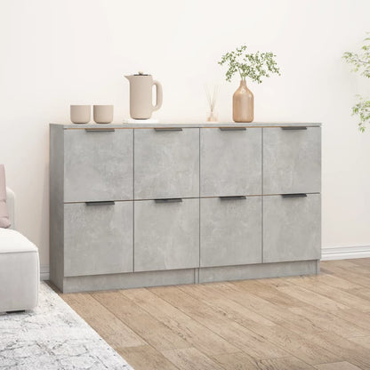 Sideboards 2 Stk. Betongrau 60x30x70 cm Holzwerkstoff