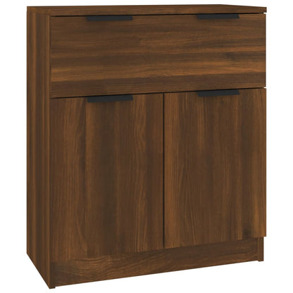 Sideboards 3 Stk. Braun Eichen-Optik Holzwerkstoff