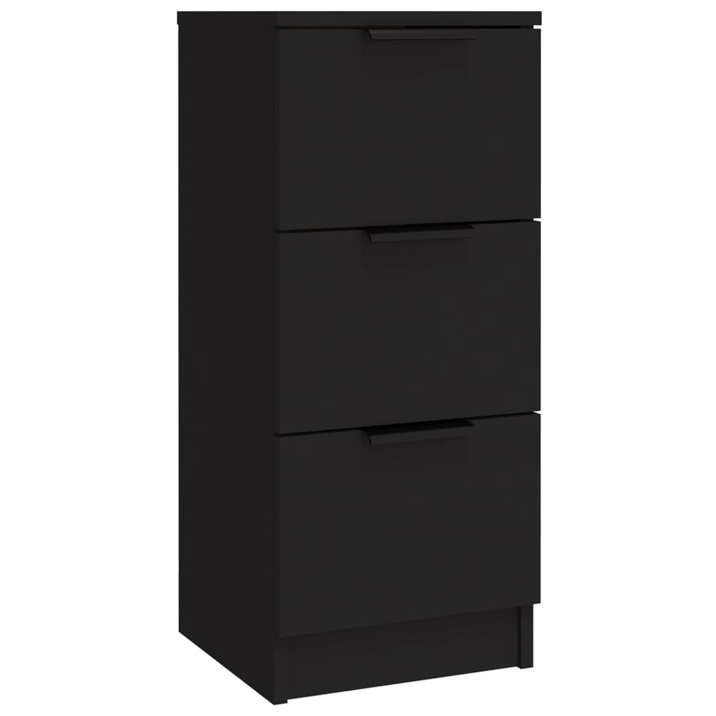 Sideboards 3 Stk. Schwarz Holzwerkstoff