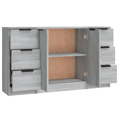 Sideboards 3 Stk. Grau Sonoma Holzwerkstoff