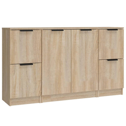 Sideboards 3 Stk. Sonoma-Eiche Holzwerkstoff