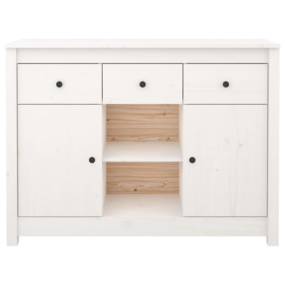 Sideboard Weiß 100x35x74,5 cm Massivholz Kiefer