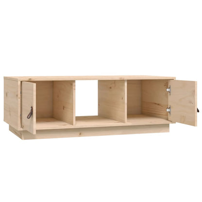 vidaXL Couchtisch 100x50x35 cm Massivholz Kiefer