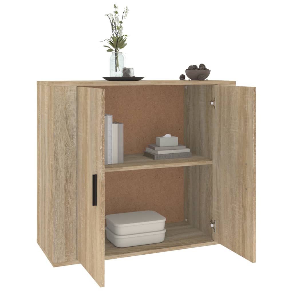 Sideboard Sonoma-Eiche 80x33x70 cm Holzwerkstoff