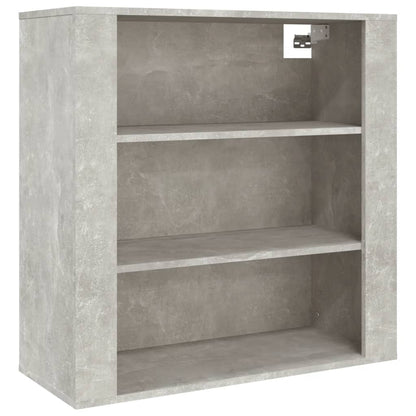 Wandschrank Betongrau 80x33x80 cm Holzwerkstoff