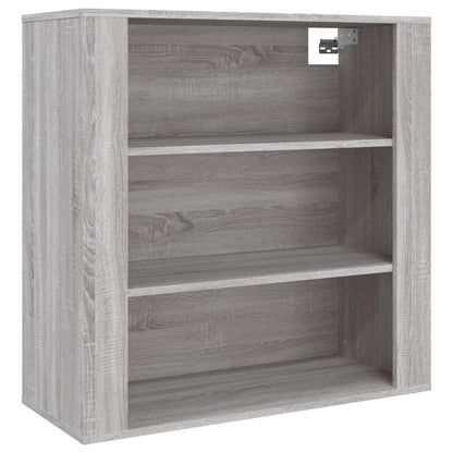 Wandschrank Grau Sonoma 80x33x80 cm Holzwerkstoff