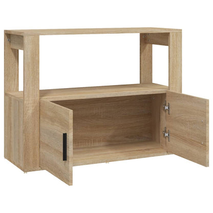 Sideboard Sonoma-Eiche 80x30x60 cm Holzwerkstoff