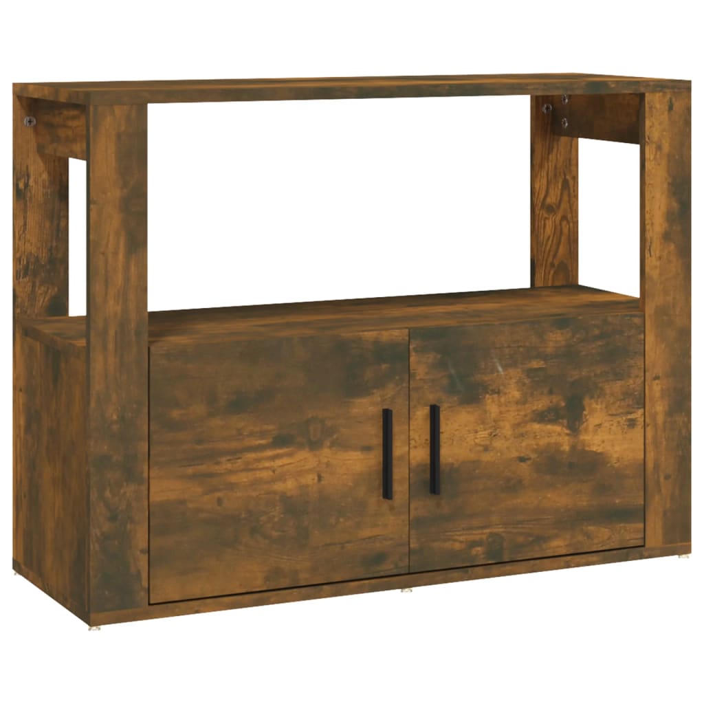 Sideboard Räuchereiche 80x30x60 cm Holzwerkstoff