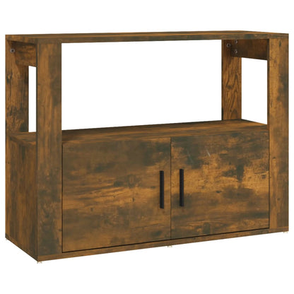 Sideboard Räuchereiche 80x30x60 cm Holzwerkstoff