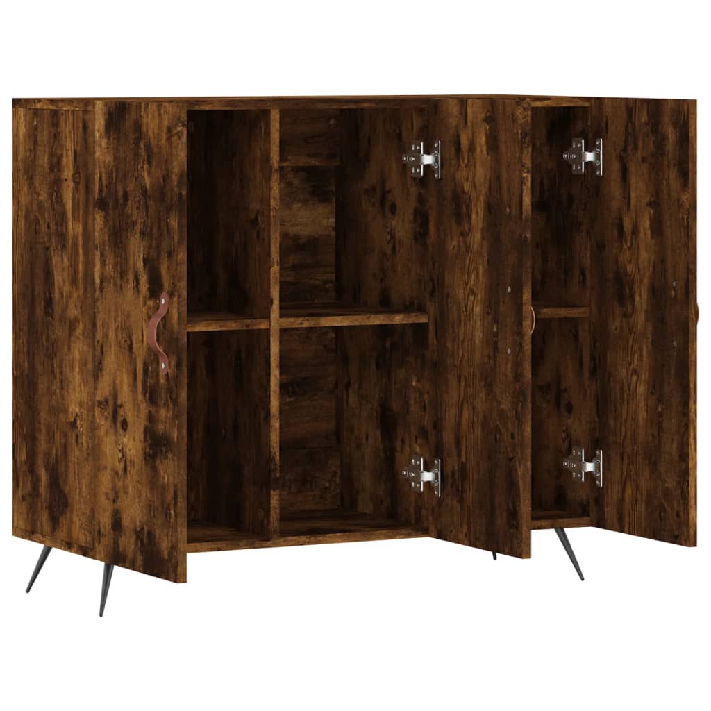 Sideboard Räuchereiche 90x34x80 cm Holzwerkstoff