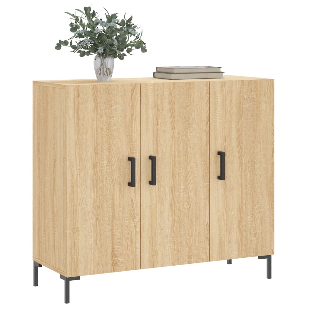 Sideboard Sonoma-Eiche 90x34x80 cm Holzwerkstoff