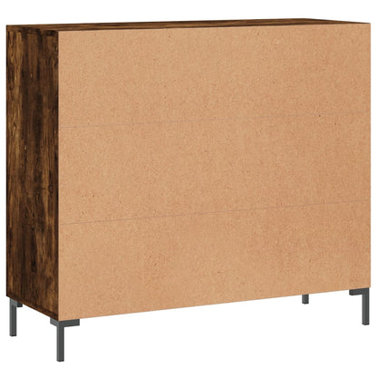 Sideboard Räuchereiche 90x34x80 cm Holzwerkstoff