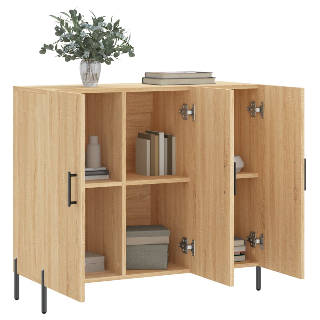 Sideboard Sonoma-Eiche 90x34x80 cm Holzwerkstoff