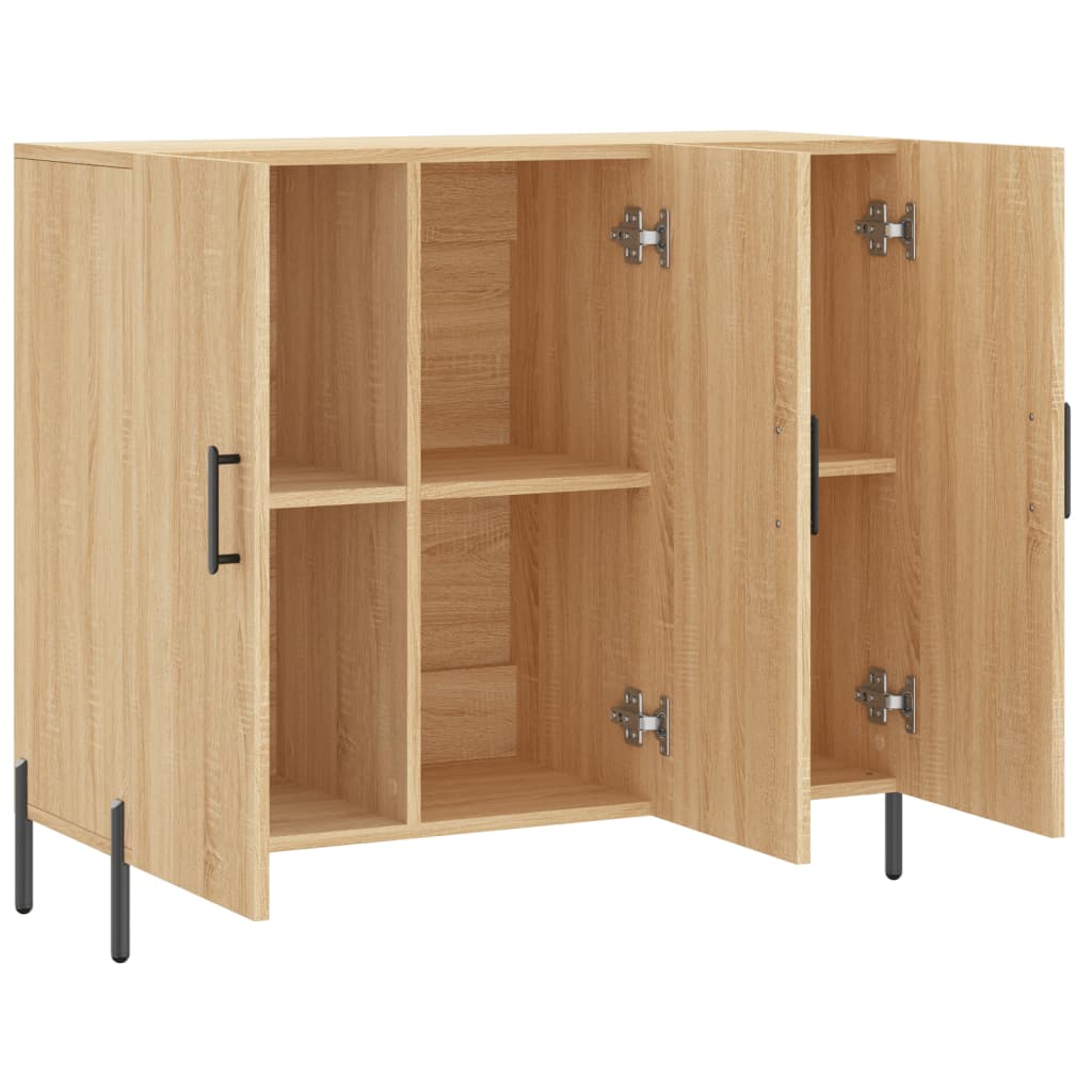 Sideboard Sonoma-Eiche 90x34x80 cm Holzwerkstoff