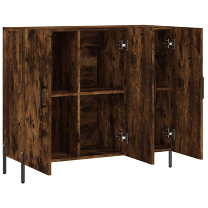 Sideboard Räuchereiche 90x34x80 cm Holzwerkstoff