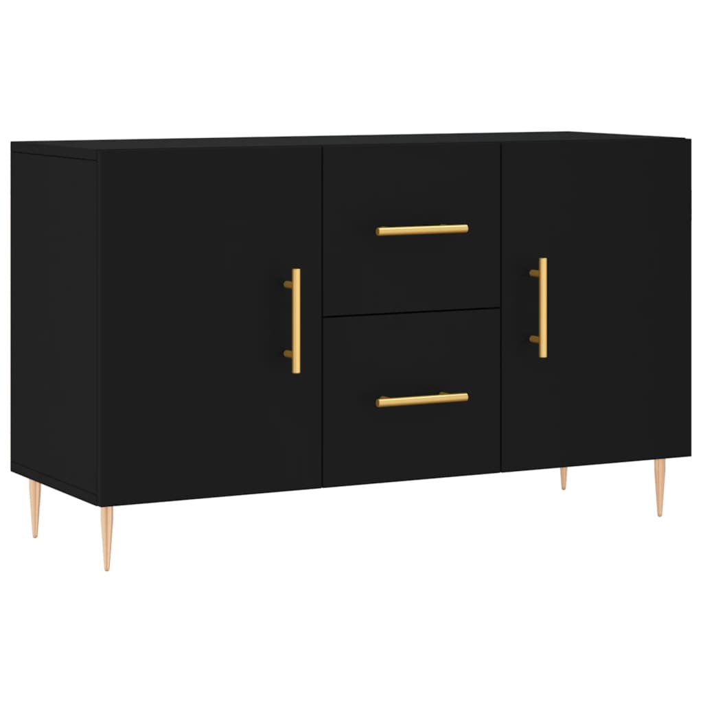 Sideboard Schwarz 100x36x60 cm Holzwerkstoff