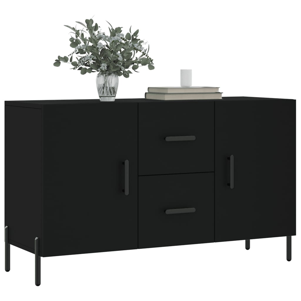 Sideboard Schwarz 100x36x60 cm Holzwerkstoff